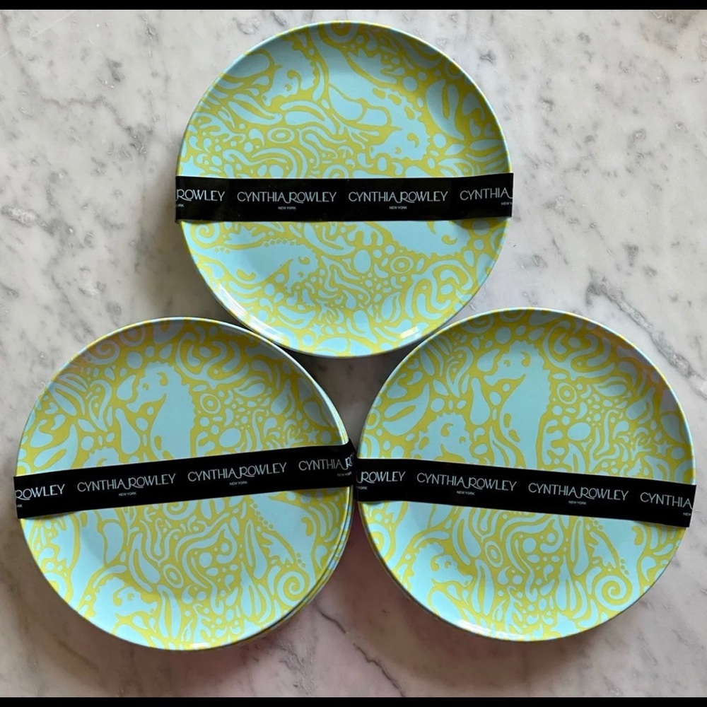 Cynthia Rowley Melamine Salad / Appetizing Plates